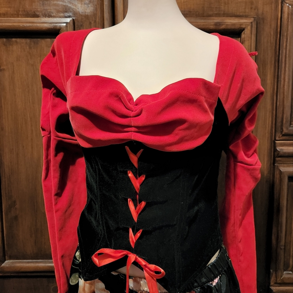 Velvet Corset Top